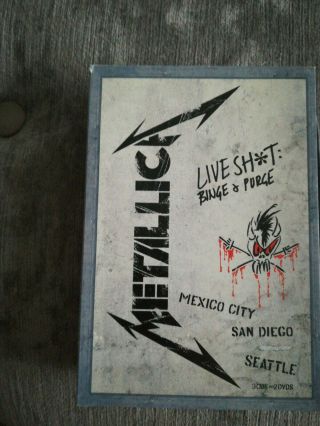 Metallica Live Shit: Binge And Purge 3 Cd,  2 Dvd Boxset Rare Oop
