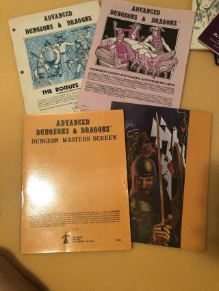 Rare 1st Addition Advanced Dungeons & Dragons Dungeon Masters Screens,