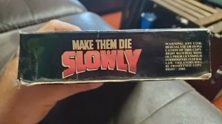 Make Them Die Slowly RARE OOP VHS COMPLETE 3