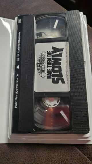 Make Them Die Slowly RARE OOP VHS COMPLETE 8