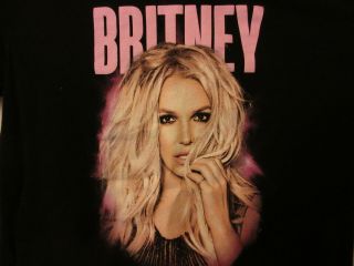 Britney Spears Piece Of Me Tour 2018 Xl T Shirt Concert Tour Dates Rare