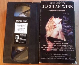 Jugular Wine - Rare Horror Vhs - Oop Vampire Henry Rollins Stan Lee Frank Miller