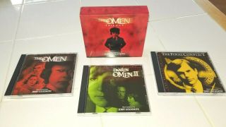 The Omen Trilogy Deluxe Edition Soundtracks 3 - Cd Box Set Jerry Goldsmith Rare
