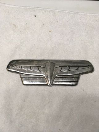 1948 1949 Hudson Radio Delete Chrome Emblem Badge Plate 213594 7793 Rare Trim