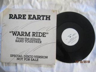 RARE EARTH WARM RIDE VINYL LP RECORD 12 