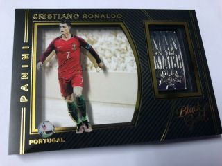 Rare Panini Black Gold Soccer 2016 Cristiano Ronaldo Portugal Flawless Eminence