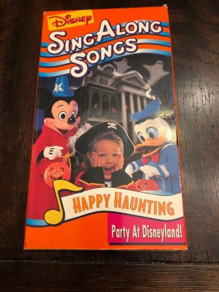 Disney Sing Along Songs Happy Haunting : Party At Disneyland (vhs) Kids Rare