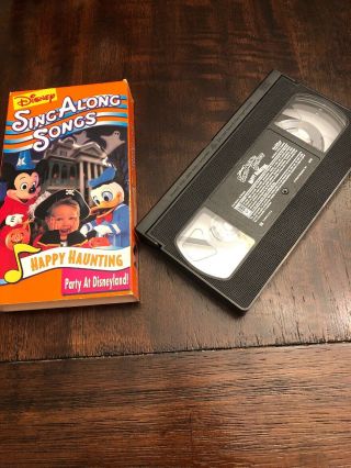 Disney Sing Along Songs Happy Haunting : Party at Disneyland (VHS) Kids Rare 2