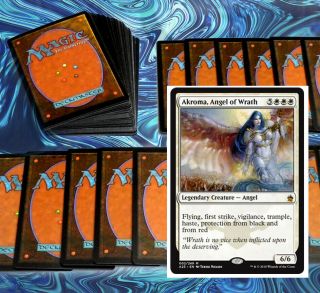 Mtg White Angels Deck Magic The Gathering Rares 60 Cards Akroma Grace Sanctions