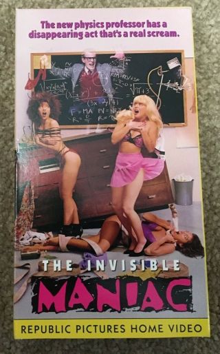 Invisible Maniac Vhs Adult Murder Sex Terror Noel Peters Wilsey Rare 1990