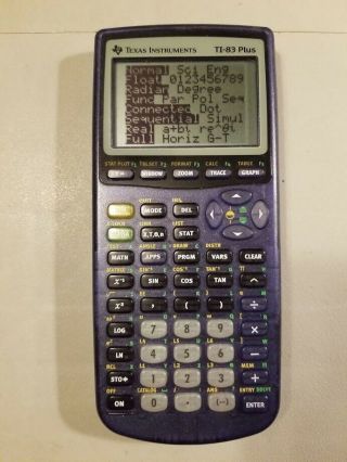 Texas Instruments Ti - 83 Plus Graphing Calculator Rare Purple Color