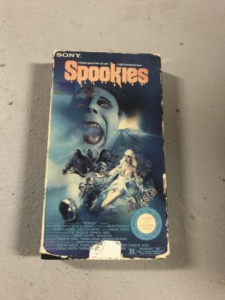 Spookies Vhs Insanely Rare Cult Classic Must Own Horror Video Slasher Gore Oop