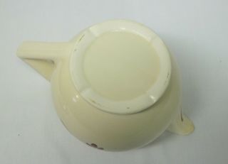 RARE Blue Ridge Southern Pottery Daisy Chain Square Round Coffee Tea Pot w/ Lid 7