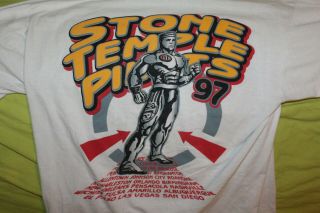 1997 Stp Stone Temple Pilots Concert Tour Shirt Xl Rare Piston Man