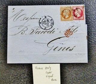 Nystamps France Stamp Early Cover Signed Rare