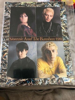 Siouxsie And The Banshees Rare Uk 1981 Juju Signed Tour Programme