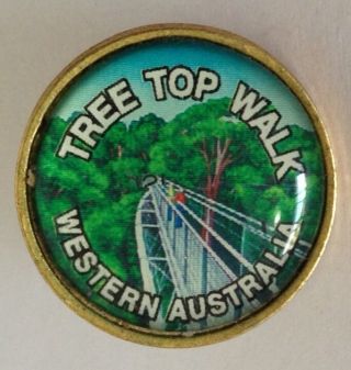 Tree Top Walk Western Australia Pin Badge Rare Vintage Souvenir (j8)