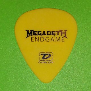 Megadeth Dave Mustaine Endgame Tour Guitar Pick Mega Rare