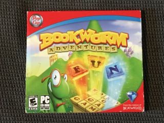 Bookworm Adventures Pc Game Rare Pop Cap Video Game Cd - Rom