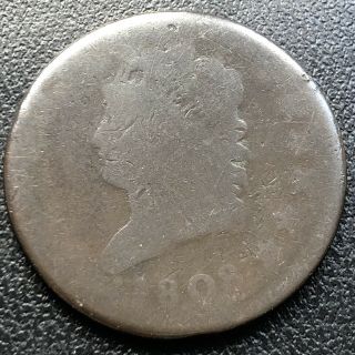 1808 Large Cent Classic Head One Cent 1c Rare Circulated 17693
