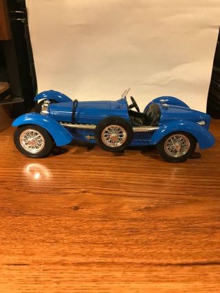 Rare Burago 1/18 1934 Bugatti Type 59 Blue (No Box) 4