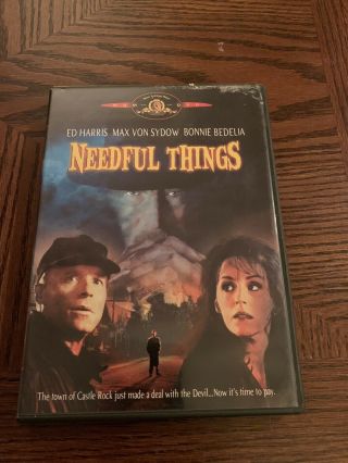 Needful Things (dvd,  2002) Ed Harris,  Max Von Sydow,  1993 Horror Rare Oop