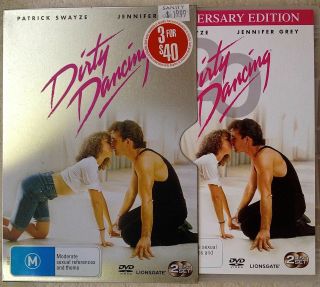 Dirty Dancing - 2 Disc 20th Anniversary Rare Steel Case Ed Pal Dvd Region 4 Vgc