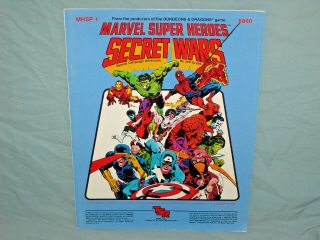 Tsr Marvel Heroes - Mhsp 1 Secret Wars Campaign Adventure (rare And Exc)