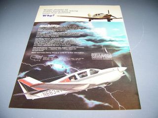 Vintage.  Bellanca Super/turbo Viking.  1 - Page Color Sales Ad.  Rare (200t)