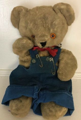Knickerbocker Teddy Kuddles Bear Vintage 1940s? Usa Rare