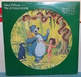 Extremely Rare 1981 Walt Disney " The Jungle Book " Picture Disc -