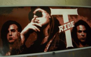 T - Ride Elongated Rare 1992 Promo Poster In
