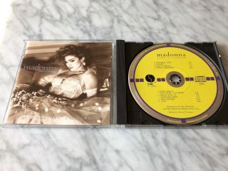 Madonna Like A Virgin Cd Target Disc Made In West Germany Sire 9 225157 - 2 Rare