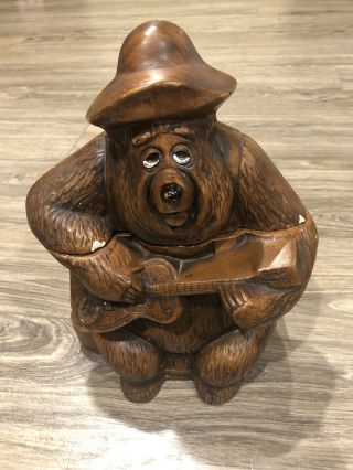 Rare Walt Disney Big Al The Country Bear Jamboree Show Cookie Jar Treasure Craft