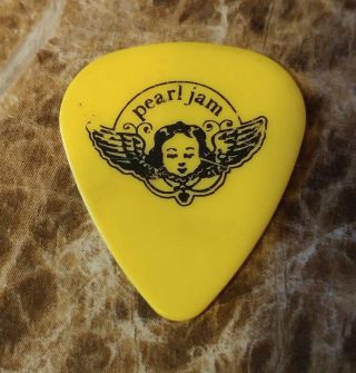 Stone Gossard Pearl Jam Rare Yellow Cherub Guitar Pick 1995