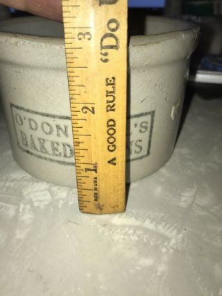Rare Red Wing Stoneware Advertising O’Donnell’s Baked Beans 1 Pound Crock 7