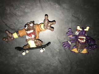 Rare Tech Deck Dude Monsters Quasimummy And Voodoo Creature W/ Matching Board