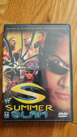 Wwf Summerslam 2000 Dvd Rare Oop Wwe Wrestling The Rock Tlc