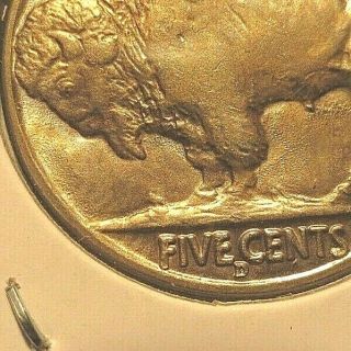 Rare 1938 D/S (D over S error) uncirculated buffalo nickel 4