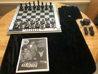 Excalibur Grandmaster Platinum Edition Electronic/Computer Chess Set - Rare 4