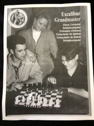 Excalibur Grandmaster Platinum Edition Electronic/Computer Chess Set - Rare 5