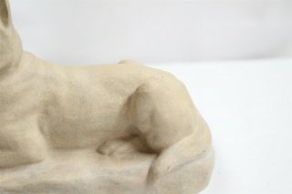 VERY RARE Morrison Terra Cotta Arts Crafts Shephard Dog Lying Down Pottery Fig 8