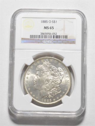 Ms65 1885 - O Morgan Silver Dollar Ngc Graded - Rare In Choice Unc 205