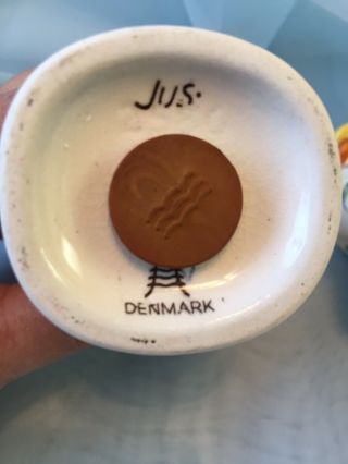JUS Denmark Lille And Store Claus Salt Pepper Shakers Rare EUC With Cork Stopper 3