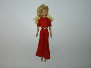 Vintage 1963 Mattel Skipper Doll With Rare Red Jumpsuit