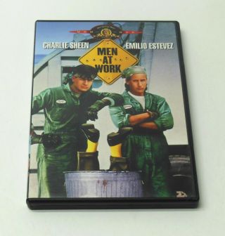 Men At Work 1990 Dvd Rare Oop Emilio Estevez Charlie Sheen Vg Cond.  Fast