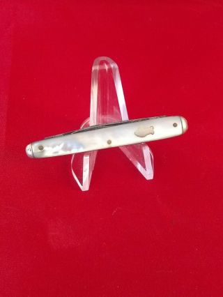Rare Vintage Aetna Cutlery Pen Pearl Folding Pocket Knife Made In Germany