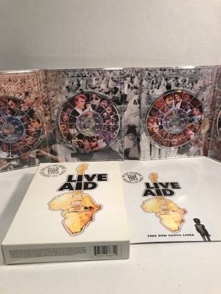 Live Aid (DVD,  2004,  4 - Disc Set) VG,  RARE,  HTF,  OOP 3