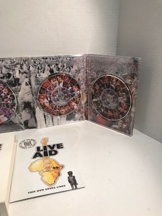 Live Aid (DVD,  2004,  4 - Disc Set) VG,  RARE,  HTF,  OOP 4