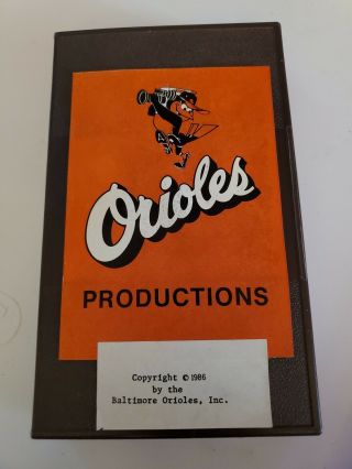 Very Rare - Baltimore Orioles Productions 1986 Vhs Tape - Available To Employees